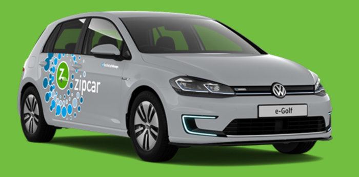 zip car banner green