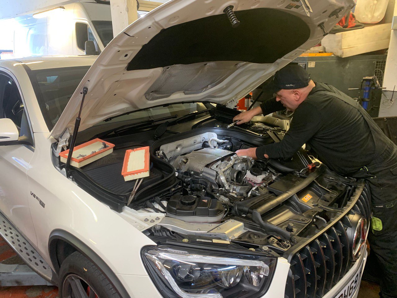 Mercedes GLC 63s AMG Spark Plug replacement