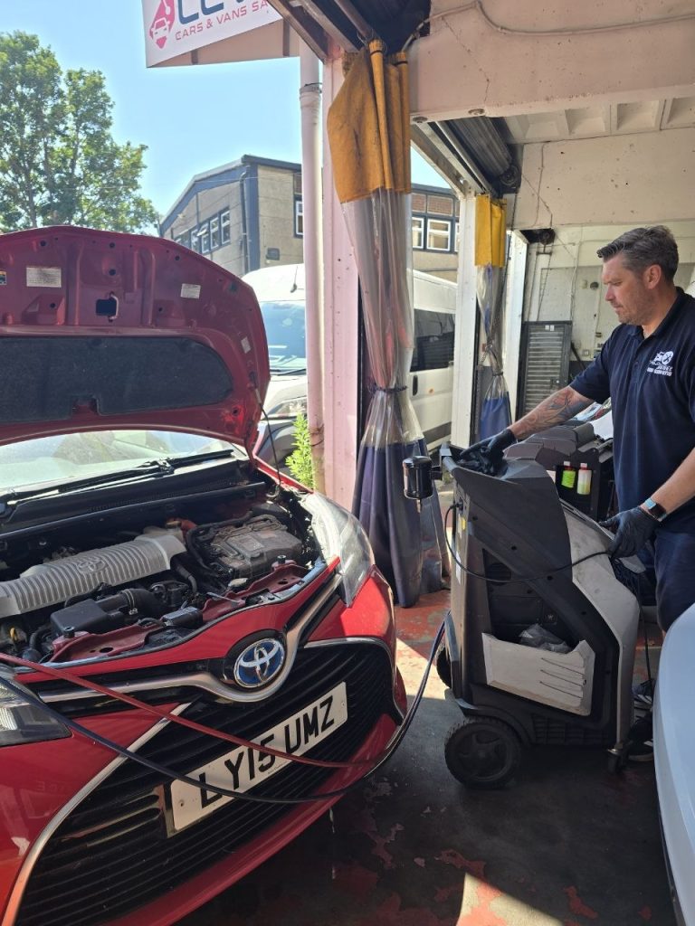 toyota Yaris ac cleaning